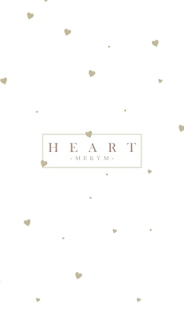 [LINE着せ替え] HEART BEIGE-SIMPLE.MEKYM 6の画像1