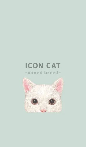 [LINE着せ替え] ICON CAT - ミックス - PASTEL GR/10の画像1