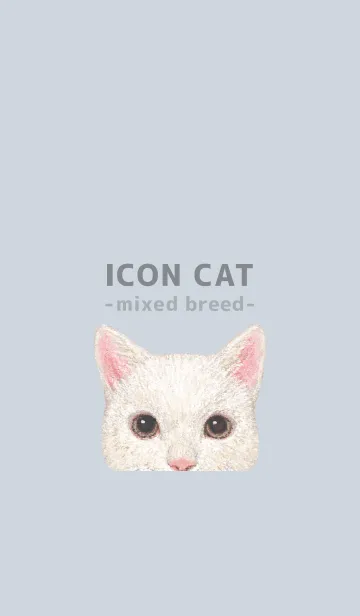 [LINE着せ替え] ICON CAT - ミックス - PASTEL BL/10の画像1