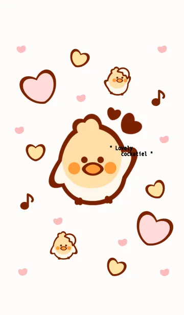 [LINE着せ替え] Lovely cockatiel 3 :)の画像1