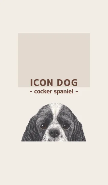 [LINE着せ替え] ICON DOG - コッカー - BROWN/02の画像1