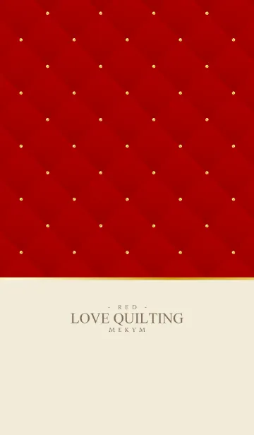 [LINE着せ替え] LOVE QUILTING RED 19の画像1