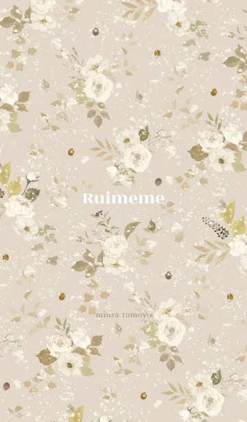 [LINE着せ替え] Ruimeme×miuratomoyo〈Agathe〉flowerの画像1