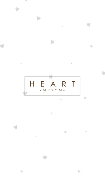 [LINE着せ替え] HEART GRAY-SIMPLE.MEKYM 6の画像1