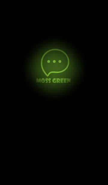 [LINE着せ替え] Moss Green Neon Theme V3 (JP)の画像1