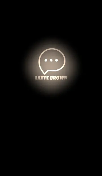 [LINE着せ替え] Latte Brown Neon Theme V3 (JP)の画像1