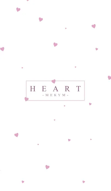 [LINE着せ替え] HEART PINK-SIMPLE.MEKYM 6の画像1