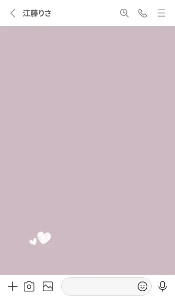 [LINE着せ替え] ハートのらくがき(くすみ1-07)の画像2