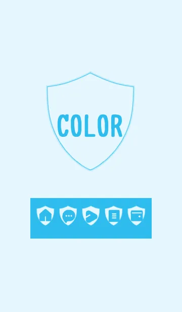 [LINE着せ替え] blue color Z09の画像1