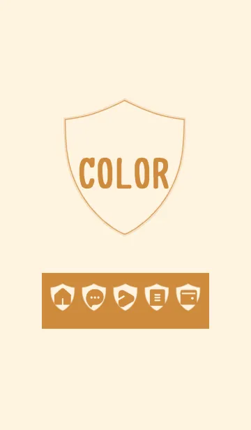 [LINE着せ替え] brown color Z09の画像1