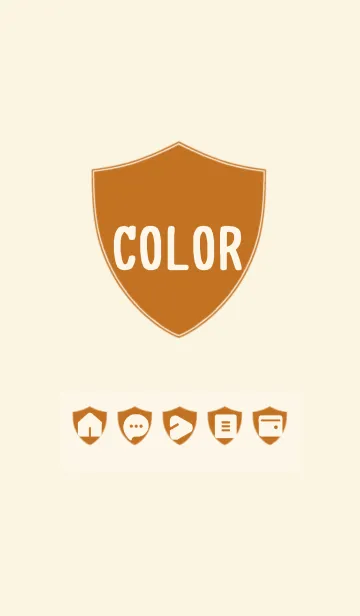 [LINE着せ替え] brown color Z10の画像1