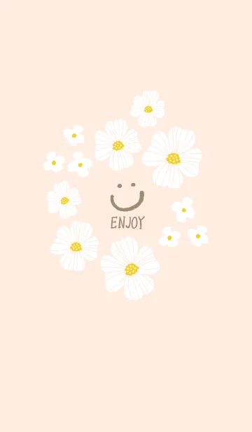 [LINE着せ替え] お花のホワイトリース10の画像1