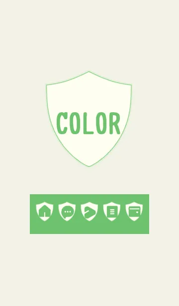 [LINE着せ替え] green color Z11の画像1