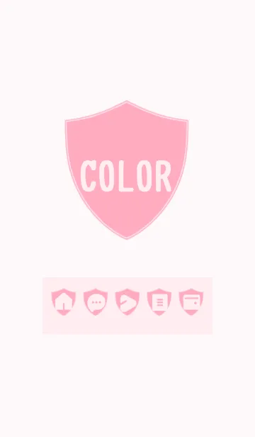 [LINE着せ替え] pink color Z09の画像1