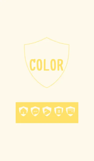 [LINE着せ替え] yellow color Z09の画像1