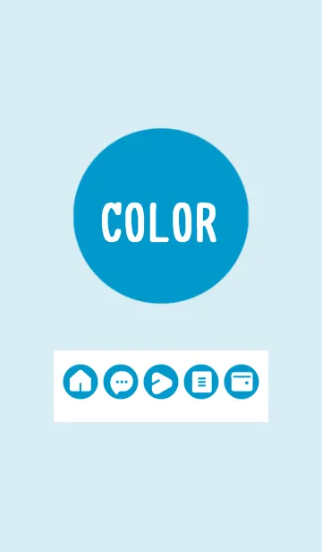 [LINE着せ替え] blue color A07 modifiedの画像1