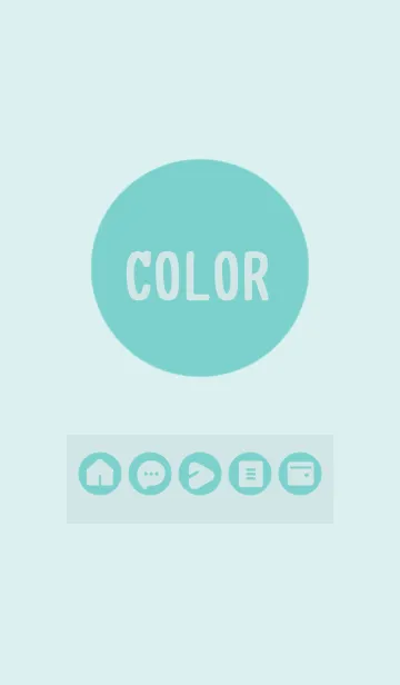 [LINE着せ替え] green color A20 modifiedの画像1