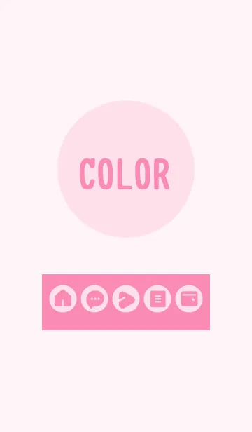 [LINE着せ替え] pink color A06 modifiedの画像1