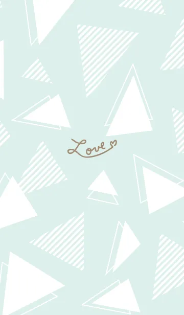 [LINE着せ替え] かわいい白三角14の画像1