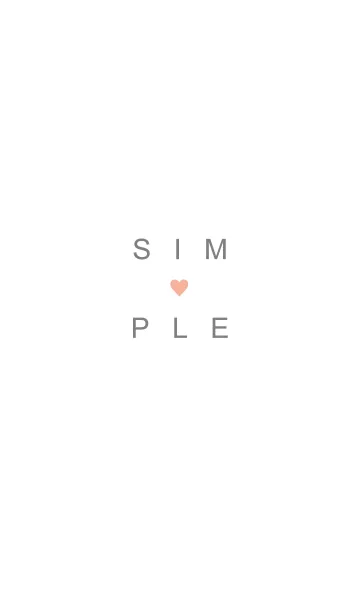 [LINE着せ替え] SIMPLE HEART-27の画像1