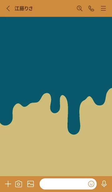 [LINE着せ替え] ドリップ スマイル _021の画像2