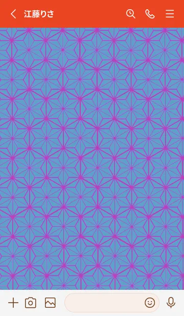 [LINE着せ替え] 和柄ー麻の葉ー104の画像2