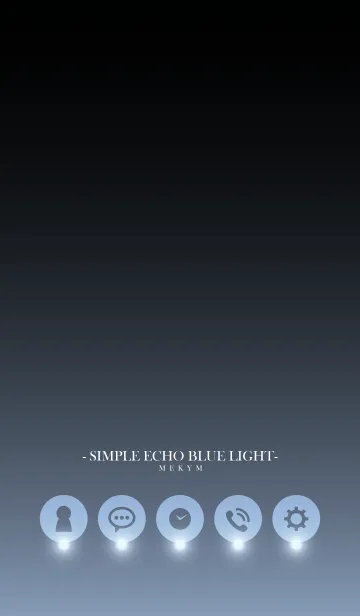 [LINE着せ替え] - SIMPLE ECHO BLUE LIGHT -の画像1