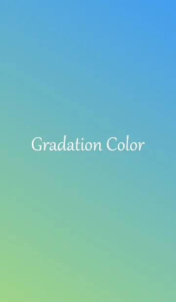 [LINE着せ替え] Gradation Color *Green&Blue 2*の画像1
