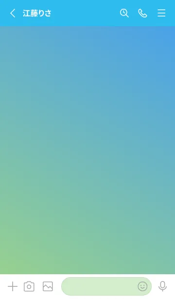 [LINE着せ替え] Gradation Color *Green&Blue 2*の画像2