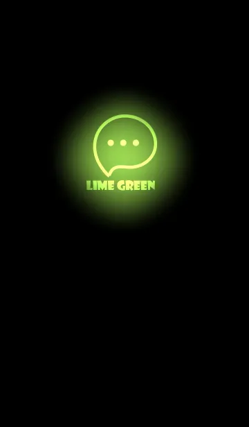 [LINE着せ替え] Lime Green Neon Theme V3 (JP)の画像1