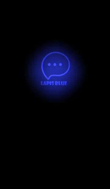 [LINE着せ替え] Lapis Blue Neon Theme V3 (JP)の画像1