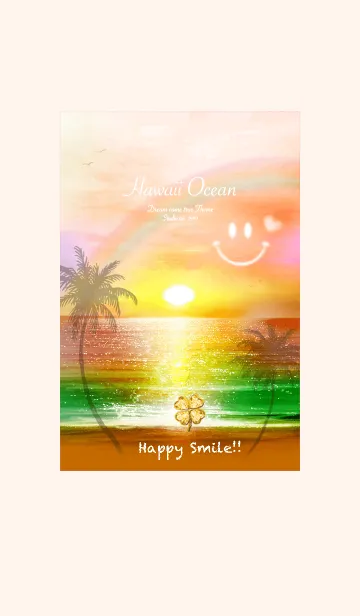 [LINE着せ替え] 運気UP！！ スマイルと幸運のクローバー4の画像1