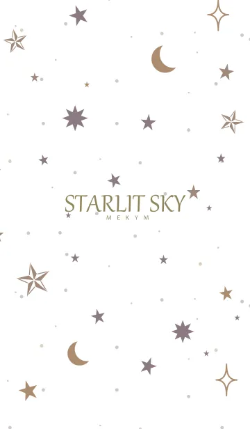 [LINE着せ替え] STARLIT SKY-WHITE 19の画像1