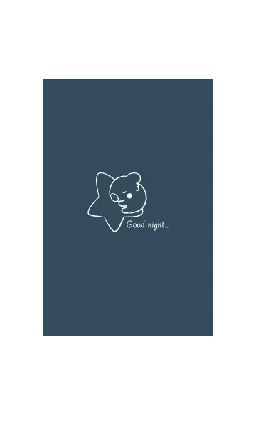 [LINE着せ替え] おやすみコアラ -ネイビー-の画像1