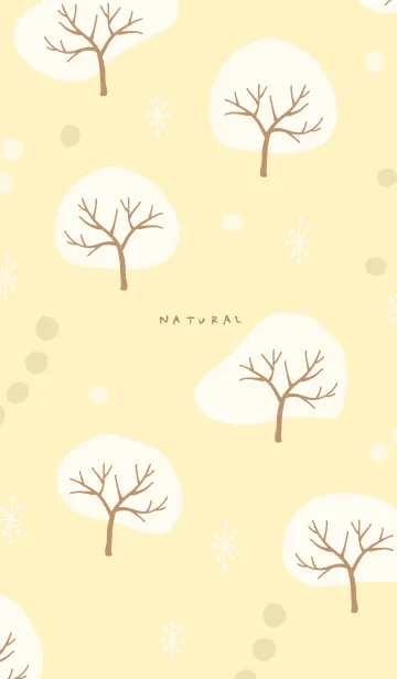 [LINE着せ替え] 木々 イエロー4の画像1