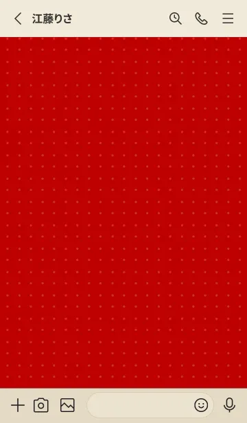 [LINE着せ替え] ノート˙ドット(赤い点+赤底)の画像2