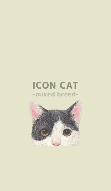 [LINE着せ替え] ICON CAT - ミックス - PASTEL YE/11の画像1