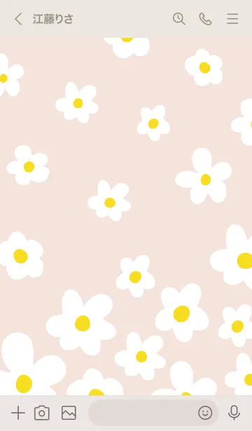 [LINE着せ替え] 白い花 斜め 舞う24の画像2