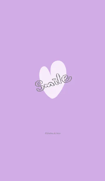 [LINE着せ替え] Smile Love J-Romantic Purpleの画像1