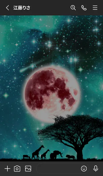 [LINE着せ替え] Savannah night！！の画像2