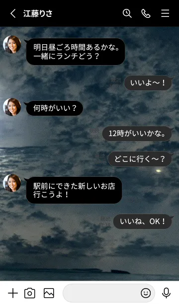 [LINE着せ替え] 夜の月 月の海 #DkN_6。の画像3