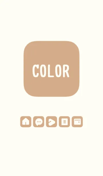 [LINE着せ替え] beige color B07 modifiedの画像1