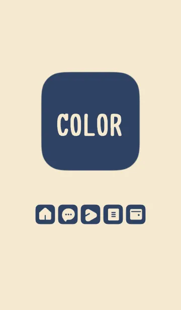 [LINE着せ替え] beige color B10 modifiedの画像1