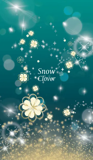 青緑 : 全運気UP！ snow cloverのLINE着せ替え