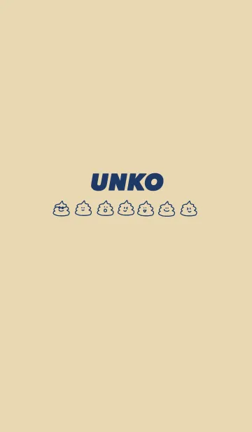 [LINE着せ替え] UNKO(ネイビー)の画像1