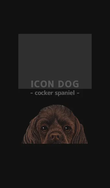 [LINE着せ替え] ICON DOG - コッカー - BLACK/03の画像1