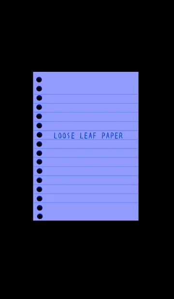 [LINE着せ替え] カラールーズリーフ/ブルーパープル/黒の画像1