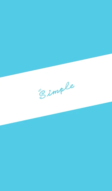 [LINE着せ替え] Simple Lines J-Fresh Blueの画像1