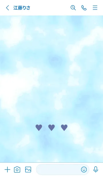 [LINE着せ替え] ♥♥♥40の画像2