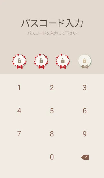 [LINE着せ替え] チェック柄 リボン3の画像4